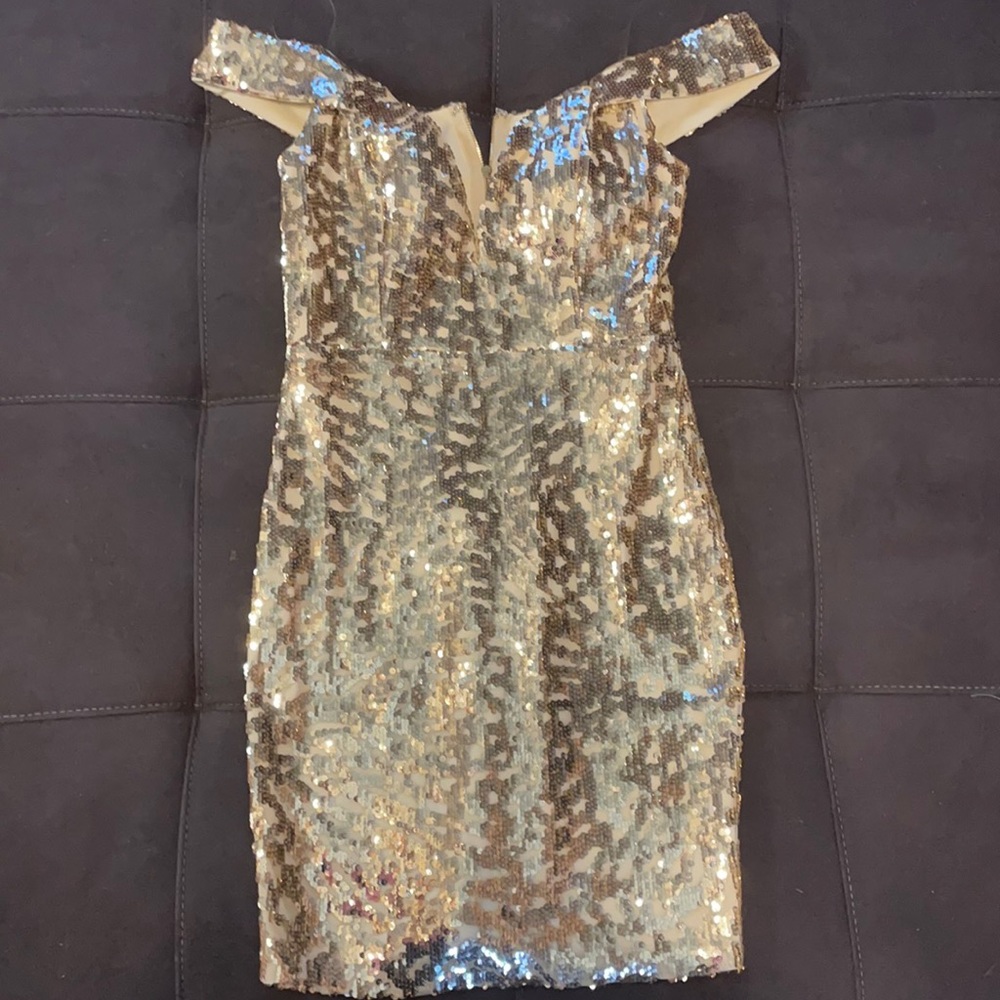 Flattering Gold dress